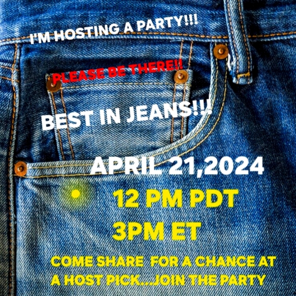 I'M CO-HOSTING BEST IN JEANS PARTY- Comment below and share